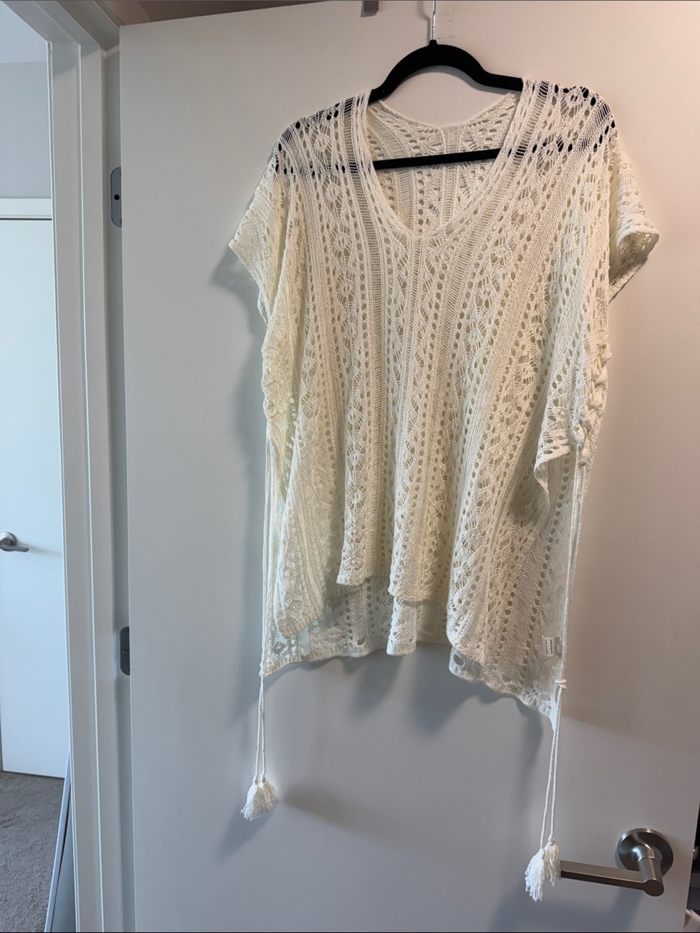 Crochet Knit V-Neck coverup